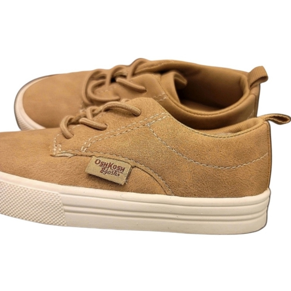 Osh Kosh Toddler Boy Tan Casual Canvas Shoes size 7c - Picture 4 of 9